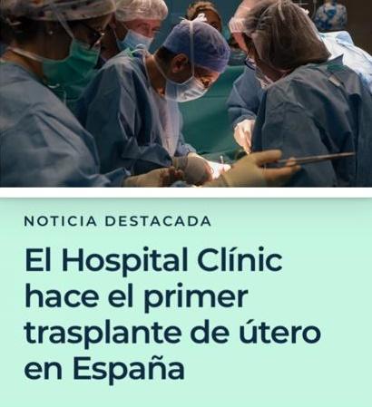 Equipo sanitario del Hospital Clínic realizando una operación