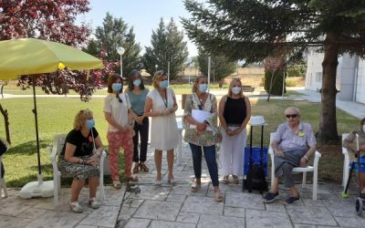 Visita de la alcaldesa a la residencia Nuestra Casa de Collado Villalba