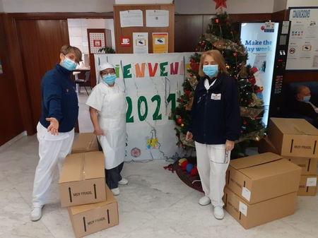 Entrega de Roscones de Reyes en la Residencia Nuestra Casa, en Madrid y en la Fundación NIDO