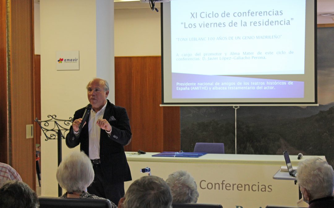 XI Ciclo de Conferencias «Los Viernes de la Residencia»: Javier López-Galiacho nos habla sobre la vida de Tony Leblanc